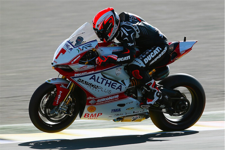 Matteo Baiocco (Althea Ducati) diese Woche in Valencia