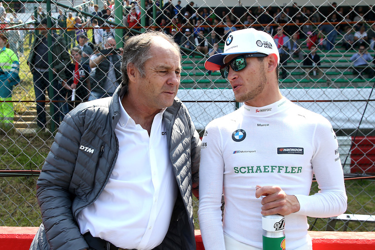 Marco Wittmann mit DTM-Boss Gerhard Berger