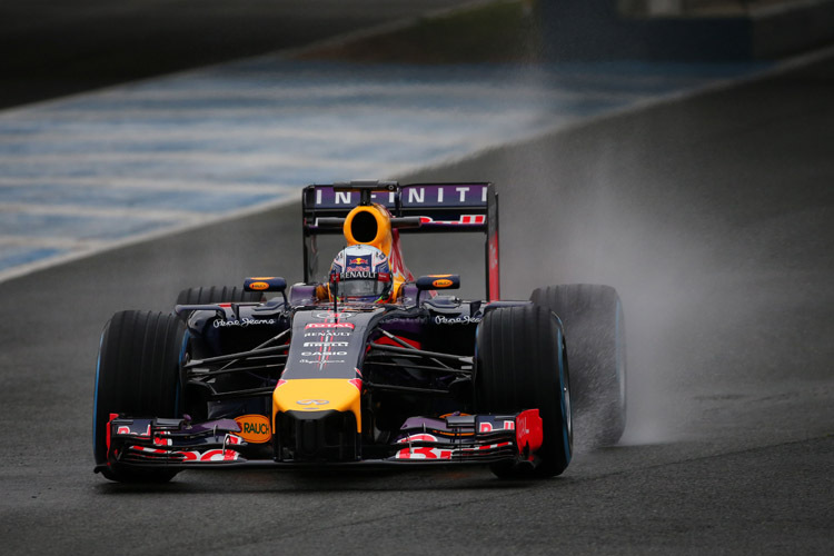 Red Bull Racing-Neuzugang Daniel Ricciardo kam am letzten Testtag in Jerez nur sieben Runden weit