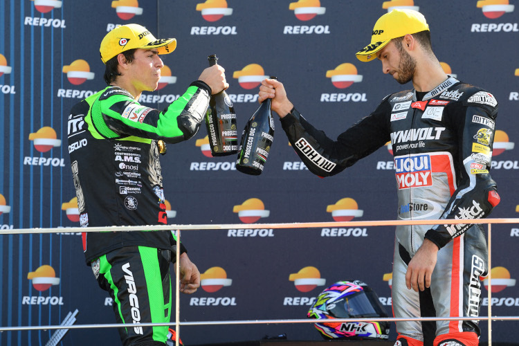 2021 trafen Alonso Lopez und Lukas Tulovic noch in der Moto2-EM aufeinander