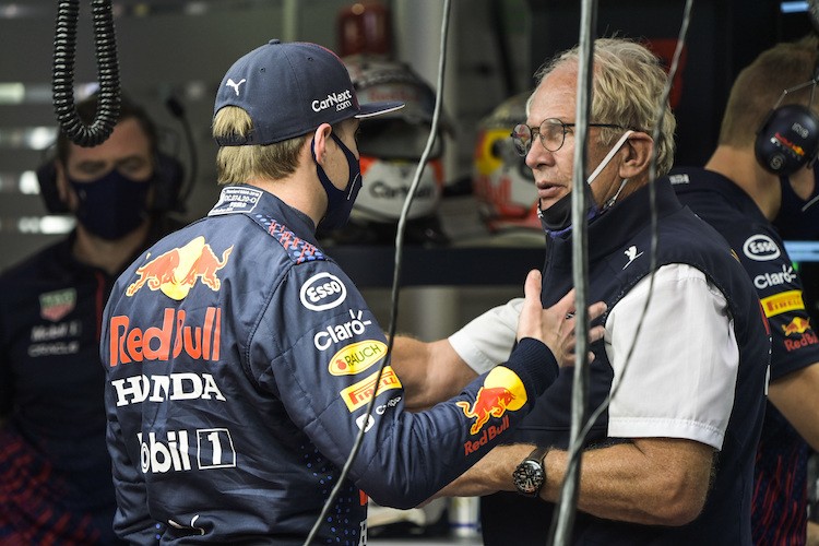 Helmut Marko mit Max Verstappen