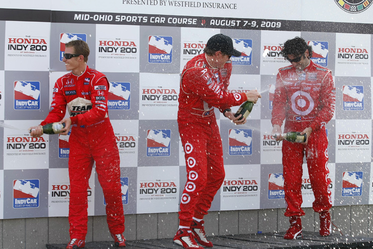 Briscoe, Dixon, Franchitti (vl.) – wer feiert nach Homestead