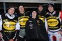 Jimmy Olsen, Johan Lundkvist, Teammanager Eleonor Dyvinger, Hans-Olof Olsen und Danil Ivanov