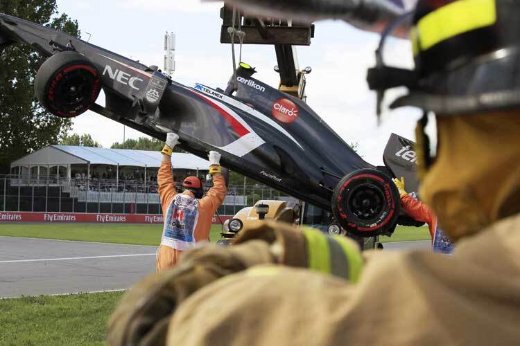 Beim Abtransport von Esteban Gutiérrez' Sauber kam ein Streckenposten ums Leben 