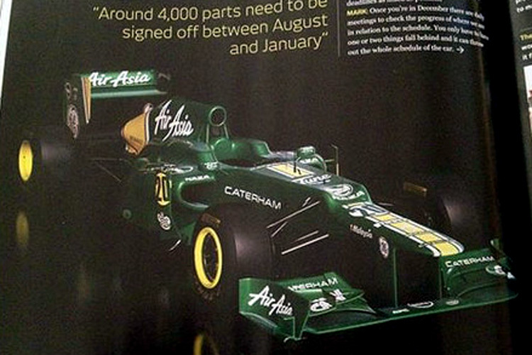 Der neue Caterham in «F1 Racing»