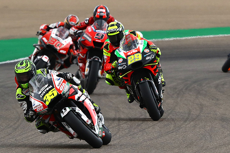 Crutchlow vor Iannone, Petrucci und Nakagami