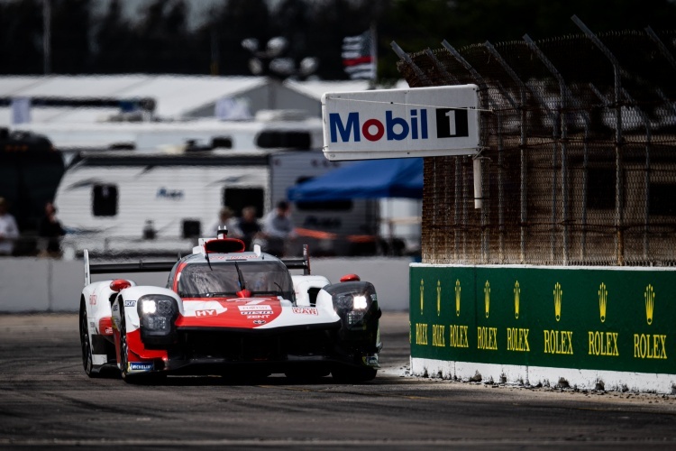 Da war er noch komplett: Der Toyota GR010 Hybrid #7 in Sebring