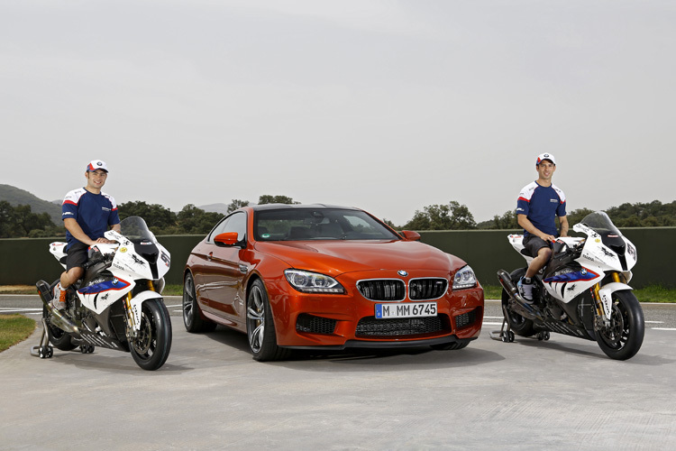 Die BMW-Stars Haslam (li.) und Melandri