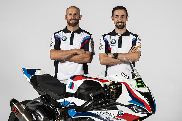 Das BMW-Duo Tom Sykes (li.) und Eugene Laverty