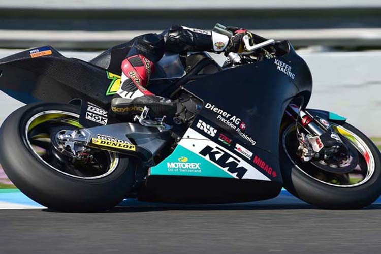 Domi Aegerter auf KTM in Jerez