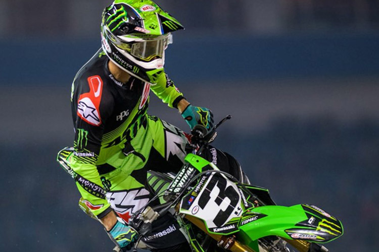 Eli Tomac gewann die Supercross-WM-Premiere in Nashville