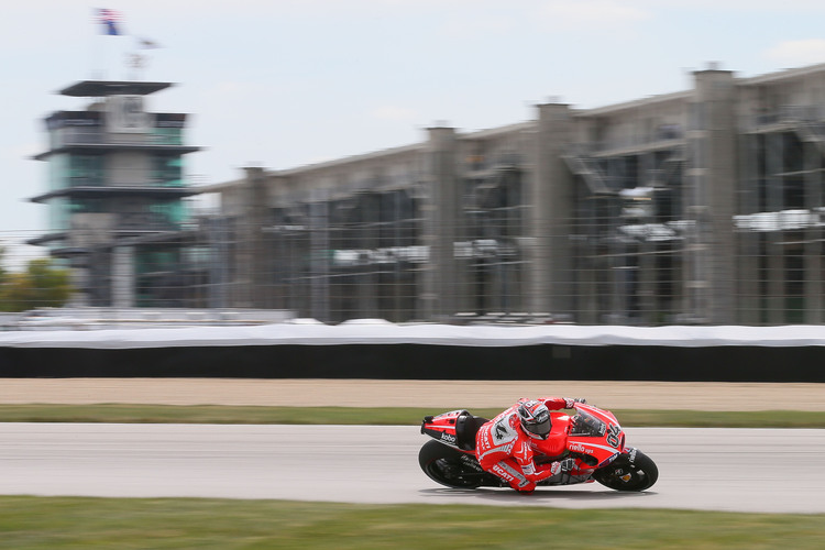 Andrea Dovizioso 2013 in Indy auf der Ducati