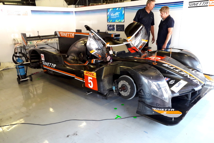 Der Ginetta G60-LT-P1 beim Prologue in Barcelona