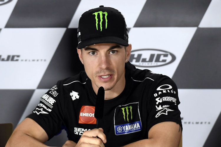 Maverick Vinales bei der Pressekonferenz am Donnerstag