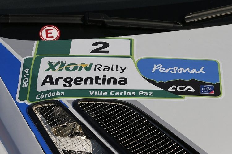 Argentinien Rallyeschild