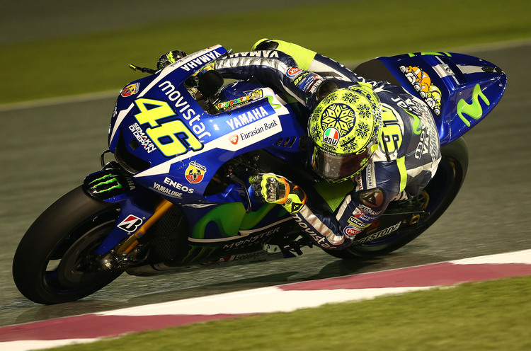 Valentino Rossi auf der Yamaha M1