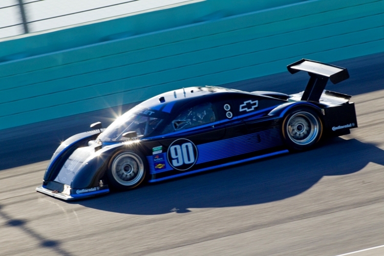 Der Coyote-Chevrolet bei den Tests in Homestead