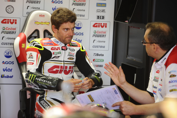 Cal Crutchlow mit Crew-Chief Beefy Bourguignon