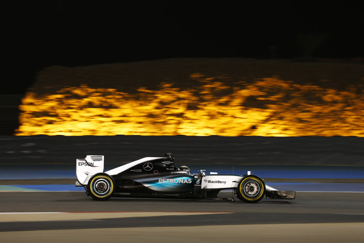 Lewis Hamilton fuhr im Qualifying zum Bahrain-GP mit 1:332,571 min die schnellste Runde