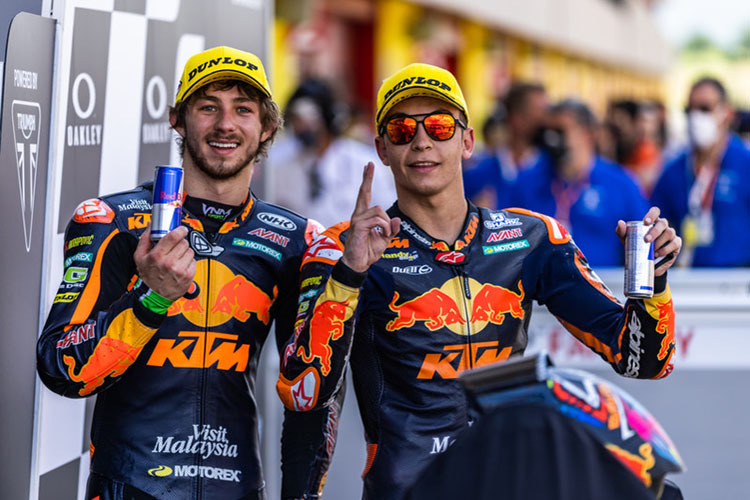 Erfolgreiches Moto2-Duo: Remy Gardner (links) und Raúl Fernández