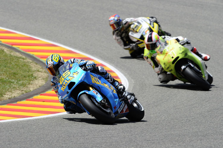 Capirossi (vor Espargaro, Edwards): Kein Spass