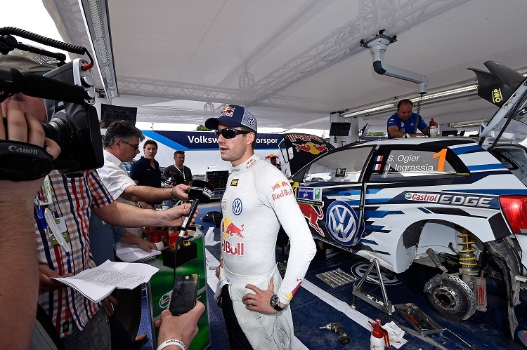 Sébastien Ogier im Service