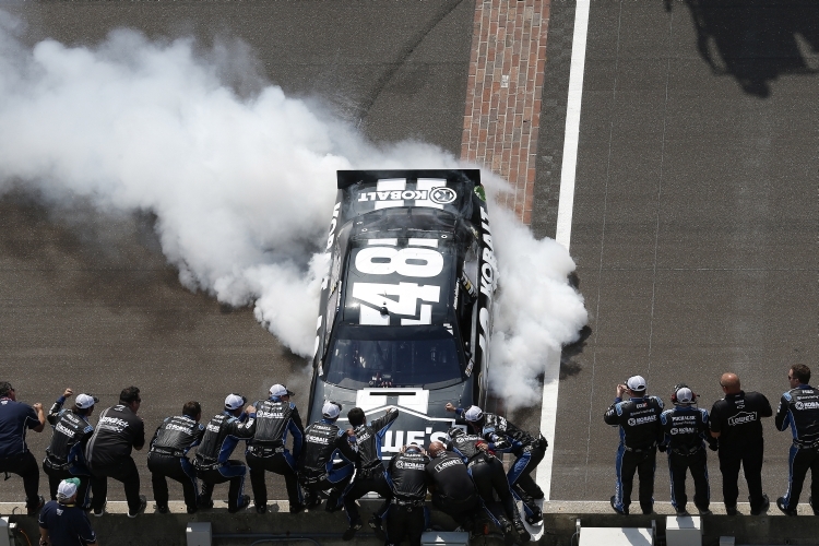 Die üblichen «Feierlichkeiten» nach einem NASCAR-Rennen