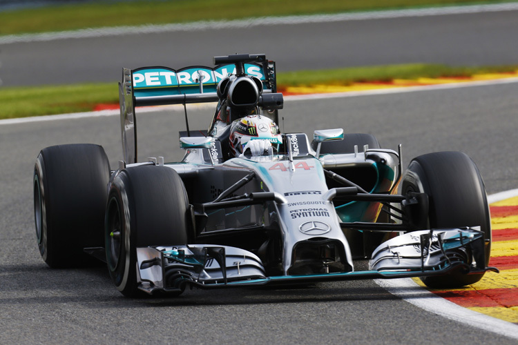Lewis Hamilton auf dem Weg zur Bestzeit