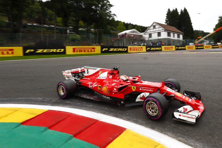 Sebastian Vettel in Belgien