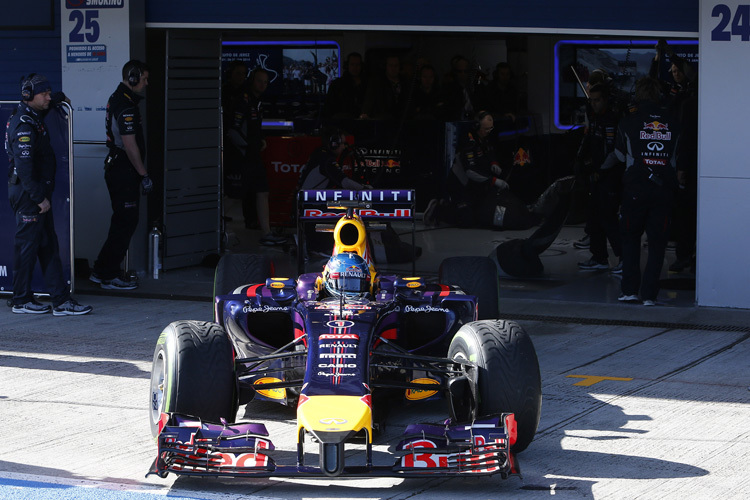 Sebastian Vettel kam in Jerez viel zu wenig zum Fahren