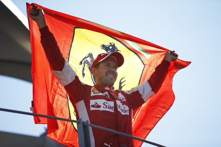 Platz 2 für Sebastian Vettel