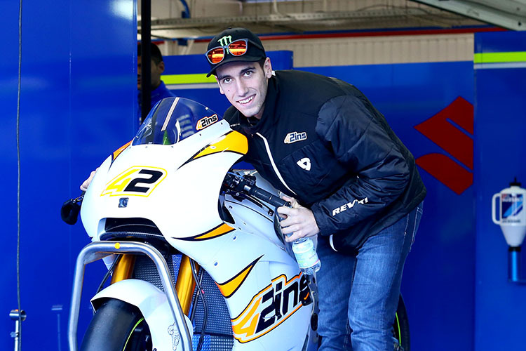 Alex Rins mit der Suzuki GSX-RR beim Valencia-Test