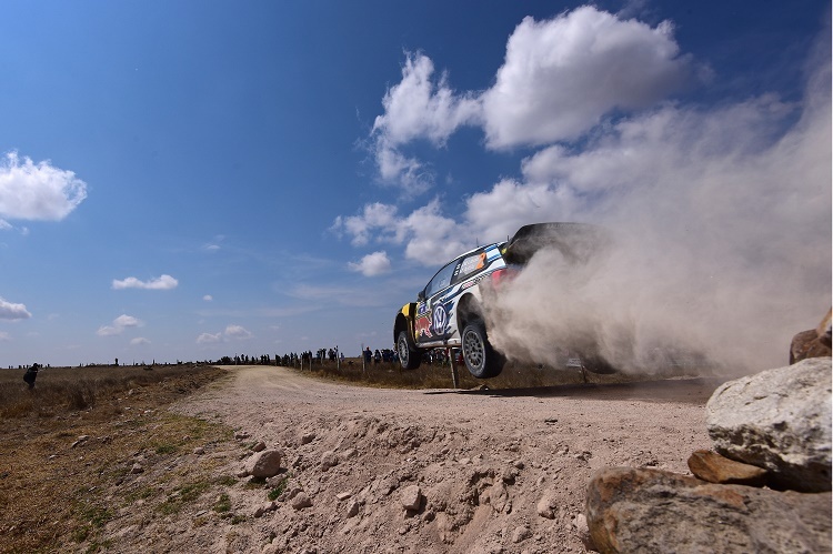 Viel Staub gibt es bei der Rallye Mexiko