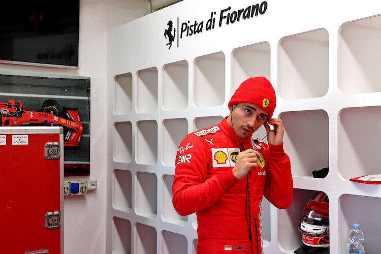 Charles Leclerc bei Testfahrten in Fiorano