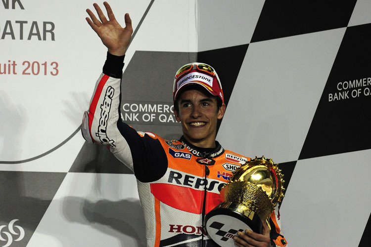 Marc Márquez: Beim Debüt auf dem Podest