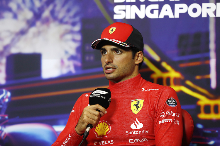 Carlos Sainz in Singapur