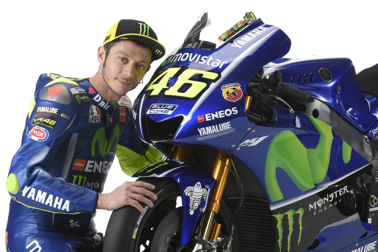 Valentino Rossi mit seiner 2017-Yamaha