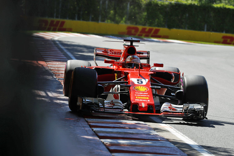Sebastian Vettel war mit 1:12,572 min der Schnellste im dritten freien Training