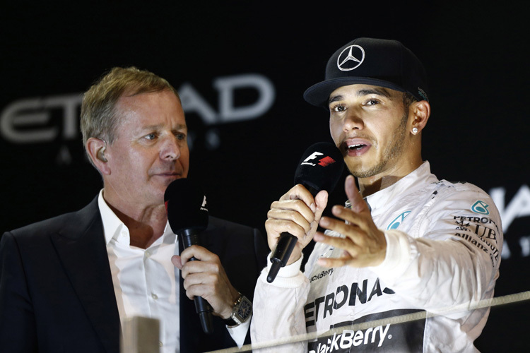 Martin Brundle und Lewis Hamilton