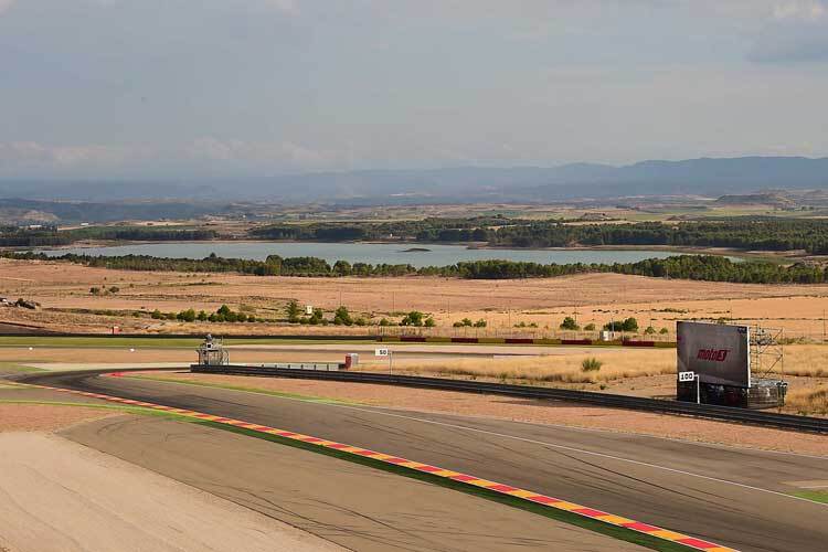 Das MotorLand Aragón liegt mitten in der spanischen Wüste