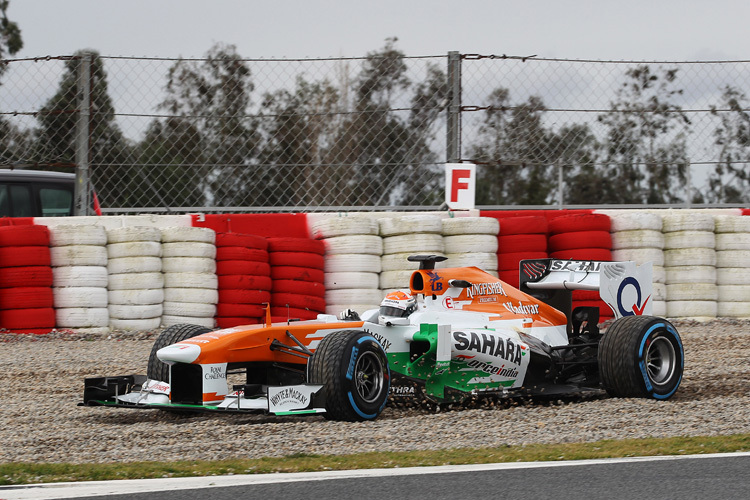 Adrian Sutil beim Ausloten der Haftgrenze