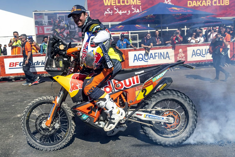Matthias Walkner hat das Ziel der 42. Rallye Dakar erreicht