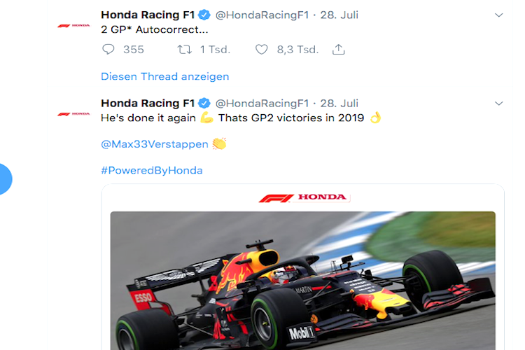 Die Tweets von Honda