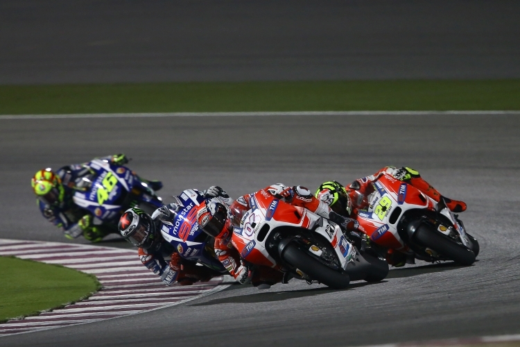 Andrea Dovizioso an der Spitze