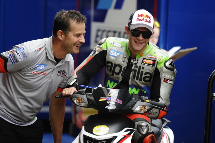 Stefan Bradl mit Andrea Bonassoli