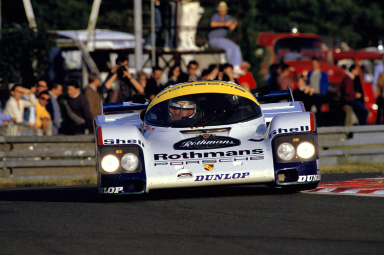 Porsche 956.003 auf dem Weg zum Le-Mans-Sieg 1983