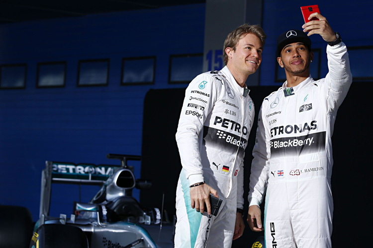 Lewis Hamilton und Nico Rosberg