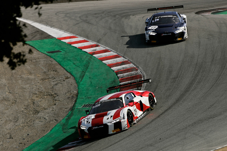 Gewann die 8 Stunden von Laguna Seca: Der Audi R8 LMS von Land-Motorsport