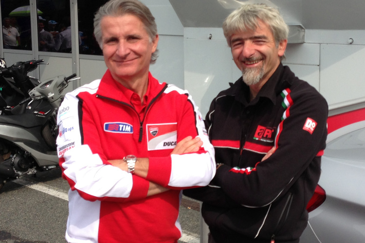 Paolo Ciabatti  mit dem neuen Ducati-Rennchef Gigi Dall’Igna 