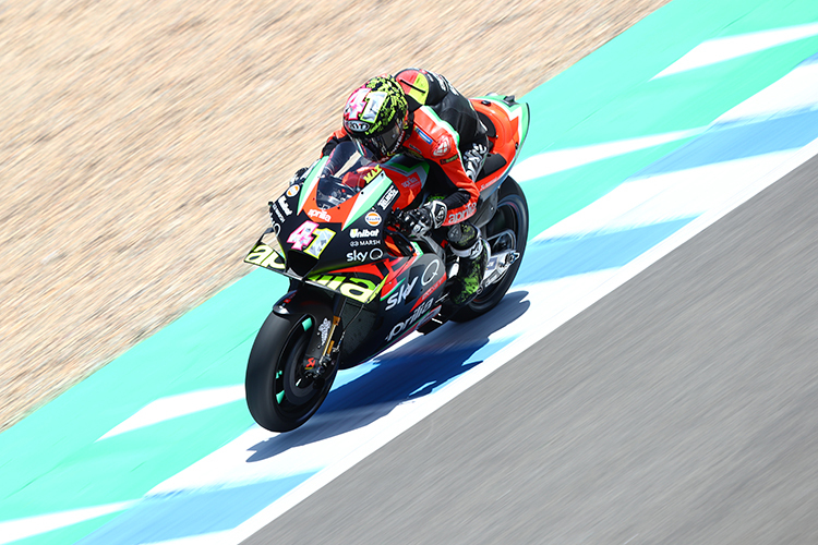 Aleix Espargaró auf der Aprilia in Jerez